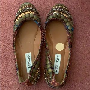 Steve Madden Jewel Flats Sz 6.5 Never Worn
